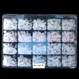 50 Sets Dental Orthodontic Ceramic Bracket Roth 022 Braces with 345 Hooks