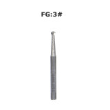50pcs FG 3 Dental bur Tungsten steel bur carbide For high speed handpiece FG3