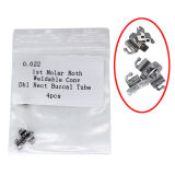 10kits Dental orthodontic 022 1st Molar Roth Weldable Conv Dbl Rect Buccal tube