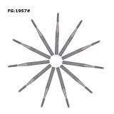 100pcs Dental Tungsten Steel FG1957 Metal Cutting Bur for High Speed Handpiece