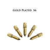 30pcs Dental bulk sale endodontic material 24K Gold SCREW POST size S6