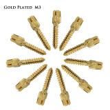 30pcs Dental bulk sale endodontic material 24K Gold SCREW POST size M3