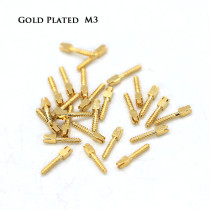 30pcs Dental bulk sale endodontic material 24K Gold SCREW POST size M3