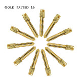 30pcs/pack Dental bulk sale endodontic material 24K Gold SCREW POST size L6