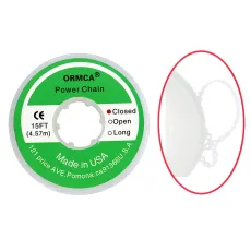 1 roll Dental orthodontic elastic chain power chain 4.57m closed type 15FT