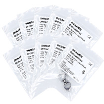 10X Orthodontic Roth Band with lingual sheath 0.022'' 37#+ 0.022U3 & L2 4pcs/pkt