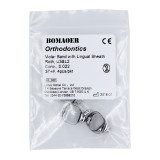 10X Orthodontic Roth Band with lingual sheath 0.022'' 37#+ 0.022U3 & L2 4pcs/pkt
