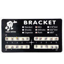 10 kits Dental Orthodontic Mental Bracket Brace Mini roth slot 022 345hooks
