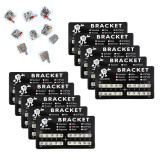 10 kits Dental Orthodontic Mental Bracket Brace standard roth slot 018 345 hooks