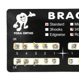 10 kits Dental Orthodontic Mental Bracket Brace standard roth slot 022 345 hooks