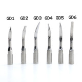 6PCS/PACK Dental scaler piezo tip GD1 GD2 GD3 GD4 GD5 GD6 For Satelec&DTE scaler