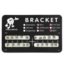 10 kits Dental Orthodontic Mental Bracket Brace mini MBT slot 018 345 hooks