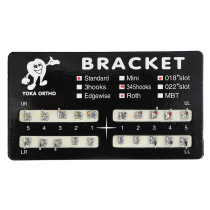 10 kits Dental Orthodontic Mental Bracket Brace standard roth slot 018 345 hooks