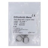 NEW Orthodontic Roth Band with Lingual Cleat non-conv 0.022 37#+ U1 L1 4pcs/pkt