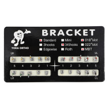 10 kits Dental Orthodontic Mental Bracket Brace standard MBT slot 022 345 hooks