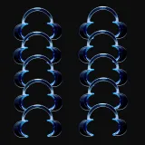 New arrival 10pcs Dental cheek retractor mouth opener C shape small size