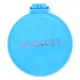 Rainbow Volume Massage Hair Brush Pocket Size Round Hair Brush Comb With Mirror Blue color