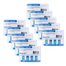 10XDental Quartz Fiber Post Resin Screw Thread 1.2 1.4 1.6 1.8+ 4Drills 20Pc/box