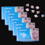 ORMAER Dental orthodontic ceramic bracket brace roth 022 3-4-5 hooks 20pcs/kit