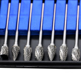 10 sizes Dental Lab Polishing Bur Drills Tungsten Steel Carbide Burs Burs 2.35MM