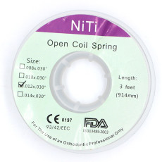 1 roll CE FAD Dental orthodontic niti open coil spring size 0.012*0.030