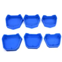 NEW!!! 1Set Dental Lab Model Former Base Molds with notches 6 pcs/Set