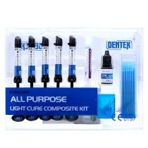 Dental Light Cure Composite Kit Universal 6 Shade A1/A2/A3/A3.5/B1/B2