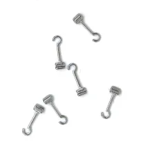 10 packs Dental Orthodontic Crimpable Hooks Long Curved right 10pcs/bag