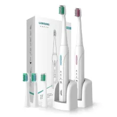 LANSUNG SN901 Ultrasonic Sonic Electric Toothbrush Rechargeable Tooth Brushes With 4 Pcs Replacement Heads 2 Minutes Timer Brush
