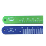 Dental buccal tube Measuring ruler Measuring Metal aluminum ruler