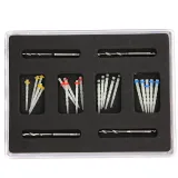 Dental high-intensity quartz tiber resin post with 4 drill match with fiber post