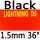 black 1.5mm 36°