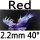 red 2.2mm H40