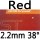 red 2.2mm H38