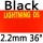 black 2.2mm36°