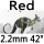 red 2.2mm 42°