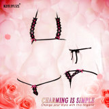 Charming Bra G-String Set Halter Bikini Lingerie Beachwear For Women