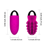 Egg Vibrator Rechargeable Waterproof Silicone Bullet Massager Mini Famale Vibrator Sex Toy With Heaved Textured Surface
