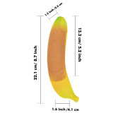 Banana-shaped Gift Idea G Spot Vibrator Stimulating Dildo Multi-Speed, Whisper Quiet, Waterproof, Rechargeable Sex Toy