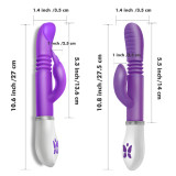 G-Spot Rabbit Dildo Vibrator Clitoris Vagina Stimulator Massager Thrusting and Rotating Adult Sex Toys for Women Lesbian Couples