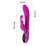 Dual G-Spot Heated Dildo Vibrator Sex Toy for Adults and Couples Multi-Speed Massager