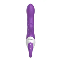 Rechargeable G-spot Vibrator Clitoris Stimulator 7 Vibration Frequencies Massager with Dual Motors
