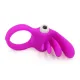 Vibrating Penis Cock Ring with Vibrating Clitoral Stimulator Enhances Hardness and Performance Medical Grade Silicone Soft Flexible Personal Massager Vibrator