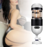 Hand Free Balls Massage Male Masturbation Cup Automatic Thrusting Movement And Reactive Moaning system