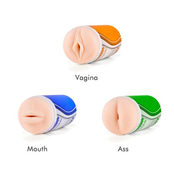 Pussy Mouth Ass Male Masturbator 3D Realistic Textured Masturbation For Men