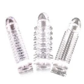 Penis Sleeves Cock Extensions Delay Ejaculation Toys for Men Silicone Condoms Penis Extender
