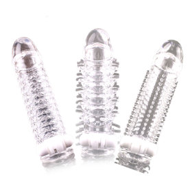 Penis Sleeves Cock Extensions Delay Ejaculation Toys for Men Silicone Condoms Penis Extender