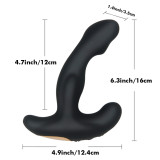 Bendable Vibrating Prostate Massager Dual Motor USB Rechargeable Silicone Anal Sex Toys 12 Modes Vibrating Butt Plug G Spot Vibrator Perfect for Men Women and Couples