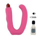 Perfect Fit Vibrating Prostate Massager Men's Anal Sex Toy for P-Spot and Perineum Stimulation Pure Silicone Anal Vibrator with Removable Bullet Vibrator For Maximum Pleasure