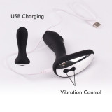Vibrating Prostate Massager Anal Sex Toys Silicone Anal Vibrator Butt Plug with 8 Stimulation Patterns for Men Masturbator